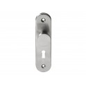 Plaque de porte en acier inoxydable AISI 304 avec entrée de clés pour armoires