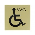 Plaque adhésive toilette handicapées