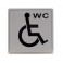 Plaque adhésive toilette handicapées