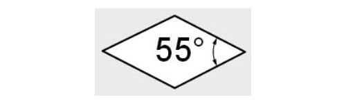 D - Rhombique 55°