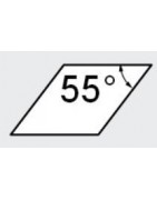 Plaquette à forme Parallélogramme 55°