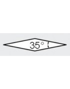 V - Rhombique 35°
