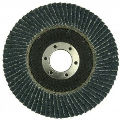 Disque à lamelles collées support fibre bombé Ø125 - Zirconium