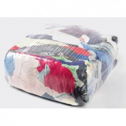 Balle de 10 kg de chiffon d'essuyage en tissu fin coton couleur coupé
