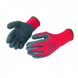 Gant latex. Support polyamide sans couture. Dos aéré.