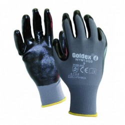 Gant nitrile. Dos aéré. Support polyamide.