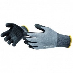 Gant nitrile mousse. Support polyamide/Elasthanne sans couture. Dos aéré