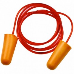 Boîte de 200 paires de Bouchons d'oreilles cordon. PU. SNR: 37 dB.