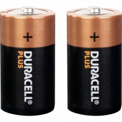 128835 - Piles Mainline Plus 100% C Duracell - Blister de 2 - Alcaline