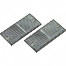 2x catadioptres homologués blancs - XL tools