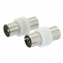 Adaptateur coaxial - Dhome - 1 Femelle/Femelle - 1 Mâle/Mâle - Ø 9