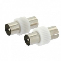 Adaptateur coaxial - Dhome - 1 Femelle/Mâle - 1 Mâle/Mâle - Ø 9/9