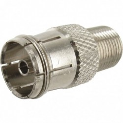 Adaptateur connectique TV Mâle / Femelle Legrand - Diamètre 9