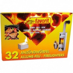 Allume barbecue-cheminée Favorit - Vendu par 32
