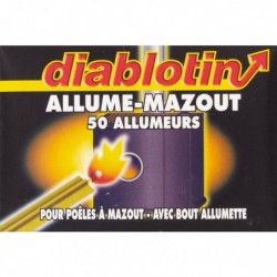 Allume mazout avec bout allumette Diablotin - Vendu par 50