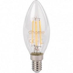 Ampoule LED flamme à filament - Dhome - E14 - 4