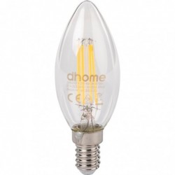 Ampoule LED flamme à filament - Dhome - E14 - 4
