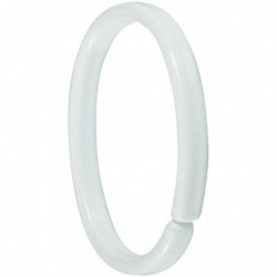 Anneau plastique blanc - Sachet de 12