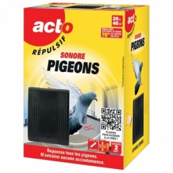 Appareil à ultrasons répulsif de pigeons Retro - A piles