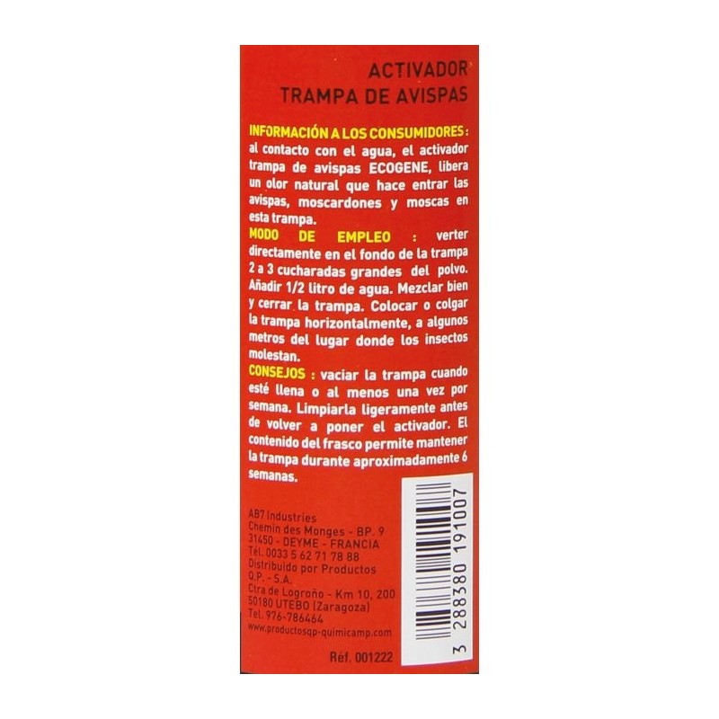 Attractif guêpes Ecogène - Flacon 375 g