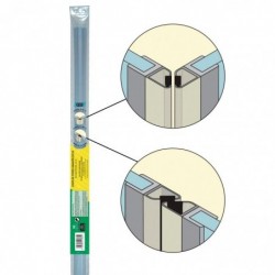 Baguette PVC joint tubulaire de porte de douche aimantés Geb - Côté de porte de douche - 2 m