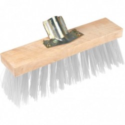 Balai de cantonnier synthétique Brosserie Marchand - Longueur 32 cm - Blanc