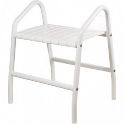 Banc de douche 2 poignées - aluminium blanc - Pellet ASC