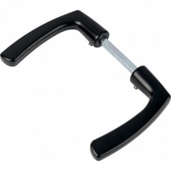 Béquille de porte double noir - Thirard -  Carré 7x110 mm