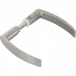Béquille double en aluminium Dubois industries - Serrure à larder - Carré 7 mm