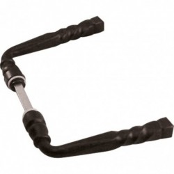 Béquille double fer forgé DT 2000 - Noir