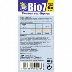 Bio 7 entretien fosses Ecogène - 480 g - 6 sachets