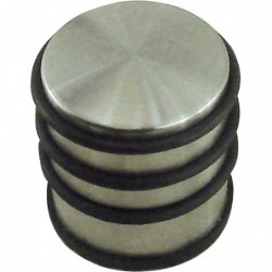 Bloque porte buttée DT2000 - Nickelé Satiné - Diamètre 65 mm