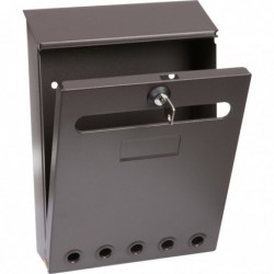 Boîte aux lettres marron - Missive - Decayeux