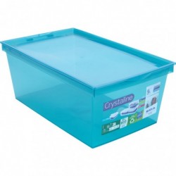 Boite de rangement Crystaline - Eda - 6 L - coloris bleu