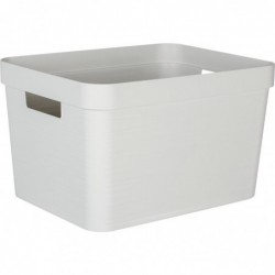 Boite de rangement Stone- Eda - 30 L - Coloris bleu