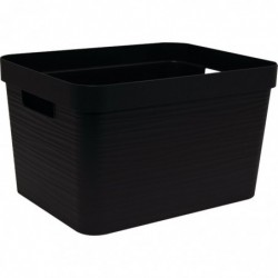 Boite de rangement Stone- Eda - 30 L - Coloris noir