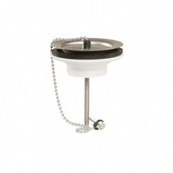 Bonde plastique pour évier grès