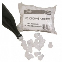 Bouchon plastique - Duhallé - Pour bouteille de cidre - Vendu par 100