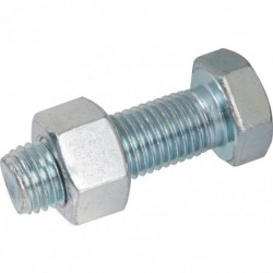 Boulon - Viswood - Tête hexagonale - Acier zingué - 16 x 50 mm