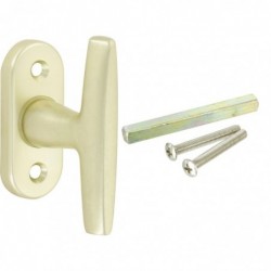 Bouton crémone aluminium DT 2000 - Carré 65 mm - Longueur 68 mm - Champagne