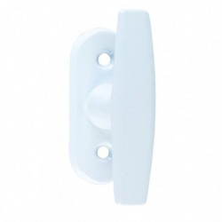 Bouton crémone aluminium DT 2000 - Carré 65 mm - Longueur 72 mm - Epoxy blanc