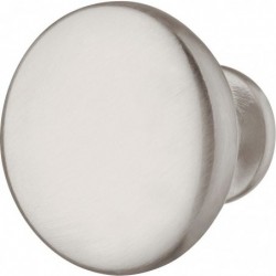 Bouton plat aspect inox - Häfele - 30 mm