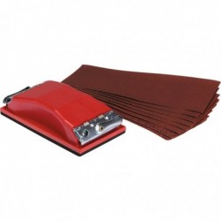 Cale de ponçage à pinces  SCID - Avec 10 feuilles abrasives - Grain 120