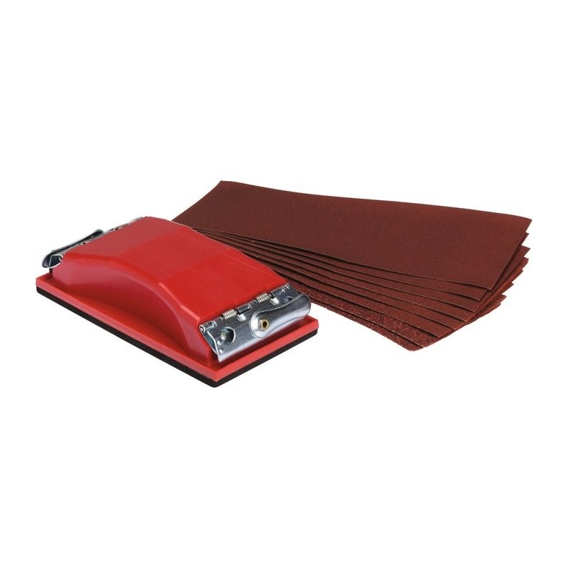 Cale de ponçage à pinces  SCID - Avec 10 feuilles abrasives - Grain 120
