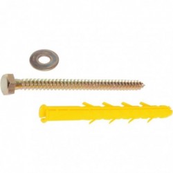 Cheville à expansion jaune - Ø 12 mm - Boîte de 25 pièces - ING Fixation