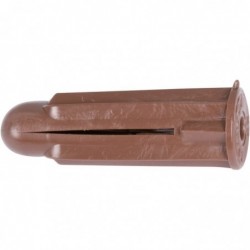 Cheville à expansion marron - Crampon - Boîte de 100 pièces - Vinmer