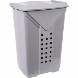 Coffre à linge Prima Eda - Gris - 60 l