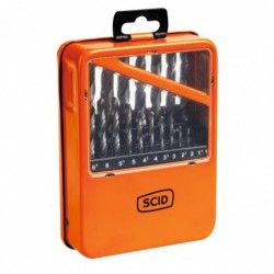 Coffret 19 forets métaux HSS din 338 - SCID - De 1 à 10 mm