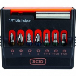 Coffret d'embouts de vissage - SCID - 8 pièces