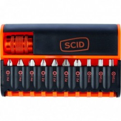 Coffret d'embouts de vissage torsion - SCID - 11 pièces